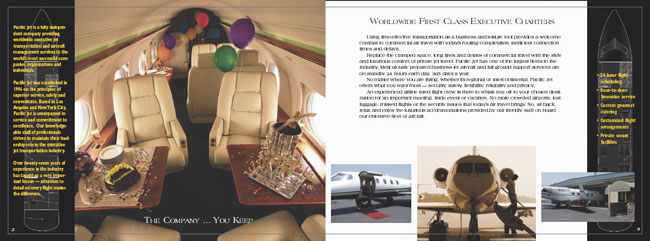 PacificJet Brochure Spread